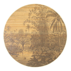 Set 6 Tappeti in Bamboo Marrone Rustico da Interno 120 - STARDUST