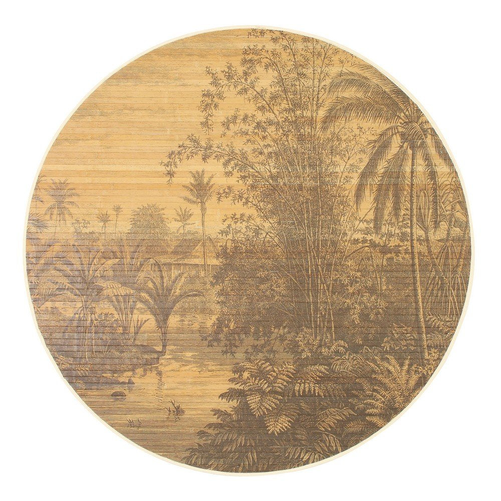 Set 6 Tappeti in Bamboo Marrone Rustico da Interno 120 - STARDUST