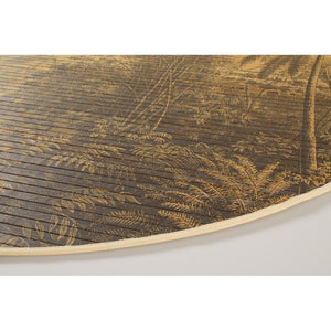 Set 6 Tappeti in Bamboo Marrone Rustico da Interno 120 - STARDUST