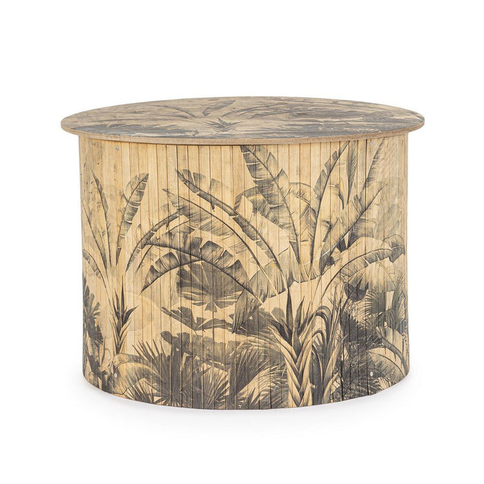 Tavolino Legno Bamboo Marrone Boho da Interno 58 H40 - STARDUST