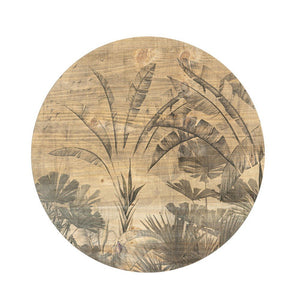 Tavolino Legno Bamboo Marrone Boho da Interno 58 H40 - STARDUST