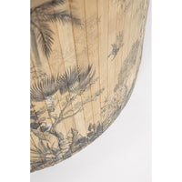 Tavolino Legno Bambù Marrone Boho da Interno 58xH40 - STARDUST