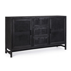 Credenza Legno Nero Industriale da Interno - STANLEY