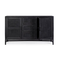 Credenza Legno Nero Industriale da Interno - STANLEY