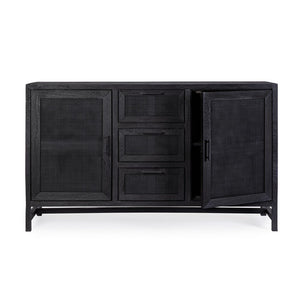 Credenza Legno Nero Industriale da Interno - STANLEY