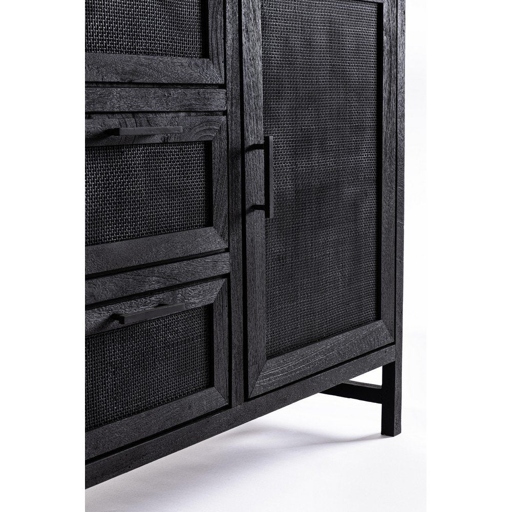Credenza Legno Nero Industriale da Interno - STANLEY