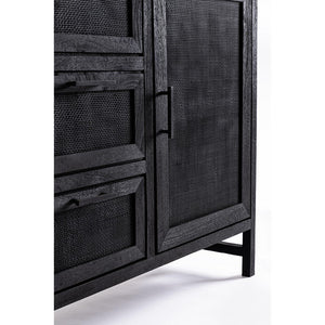 Credenza Legno Nero Industriale da Interno - STANLEY