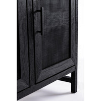 Credenza Legno Nero Stile Industriale da Interno - STANLEY