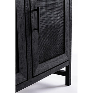Credenza Legno Nero Stile Industriale da Interno - STANLEY