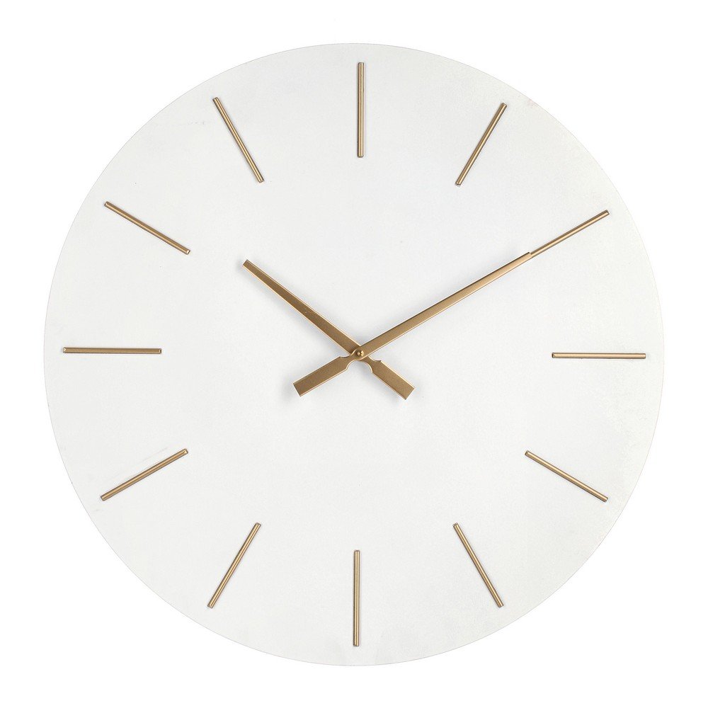 Orologio da Parete Bianco Moderno 60 cm - TIME Colore: Nero