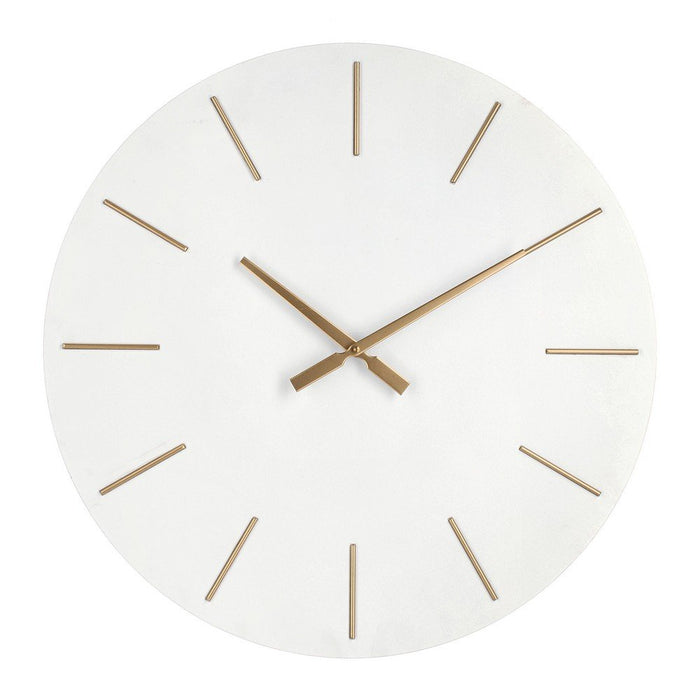 Orologio da Parete Bianco Moderno 60 cm - TIME Colore: Nero