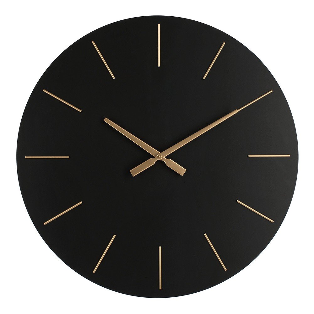 Orologio da Parete Bianco Moderno 60 cm - TIME Colore: Nero