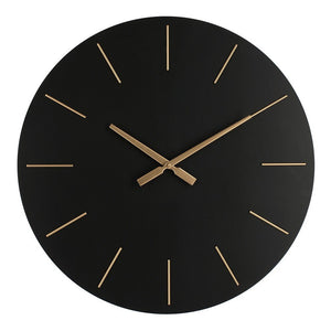 Orologio da Parete Bianco Moderno 60 cm - TIME Colore: Nero