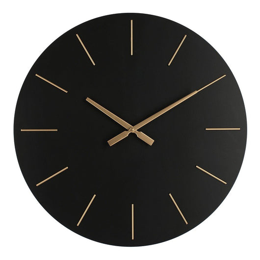 Orologio da Parete Bianco Moderno 60 cm - TIME Colore: Nero