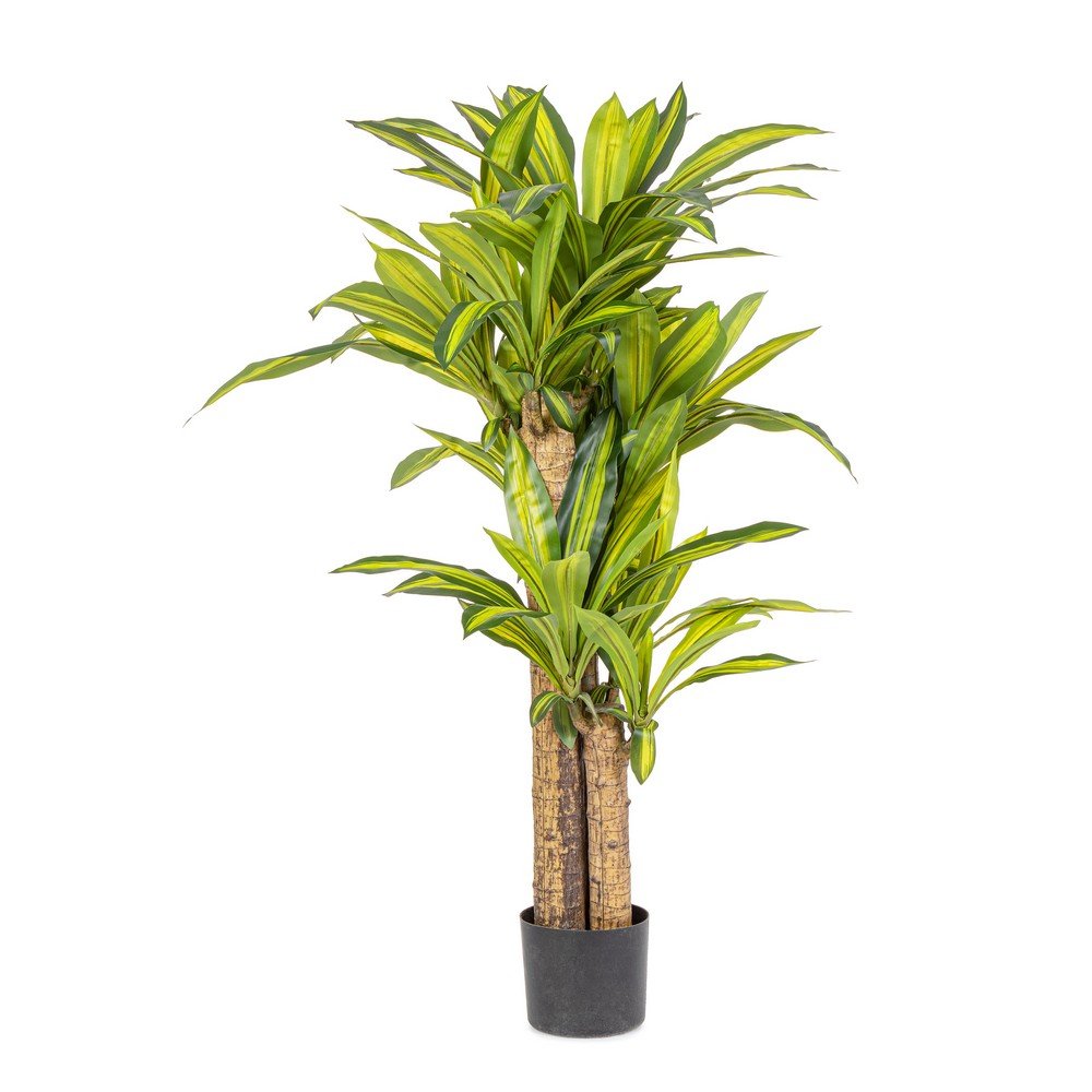 Set 2 Piante Dracaena Plastica Verde da Interno H130 cm - SERAPHIM
