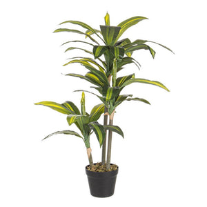 Set 2 Piante Dracaena Plastica Verde da Interno H88 cm - SERAPHIM