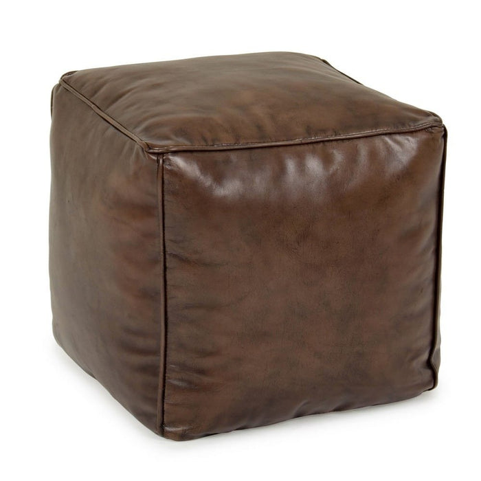 Pouf Marrone Stile Moderno da Interno 40x40 cm - SAVANNAH