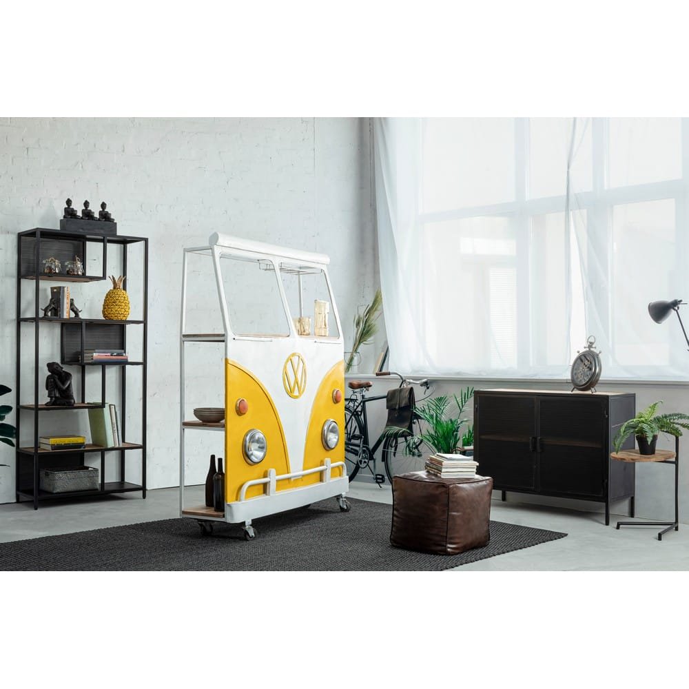 Pouf Marrone Stile Moderno da Interno 40x40 cm - SAVANNAH