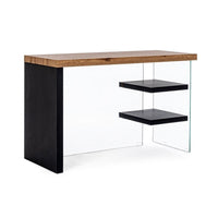 Scrivania Legno Nero Industriale da Interno 120x50 - SARA