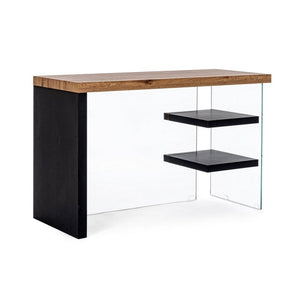 Scrivania Legno Nero Industriale da Interno 120x50 - SARA