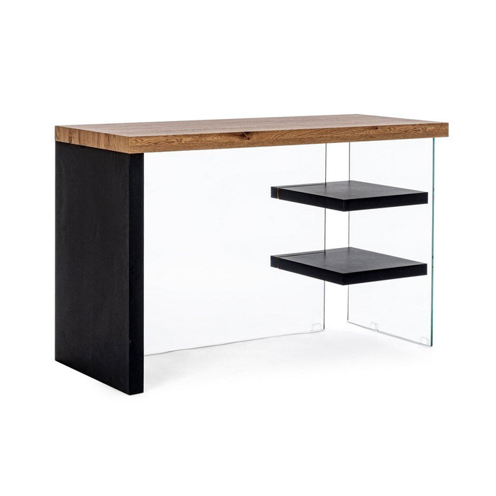 Scrivania Legno Nero Industriale da Interno 120x50 - SARA