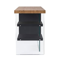 Scrivania Legno Nero Industriale da Interno 120x50 - SARA