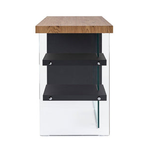 Scrivania Legno Nero Industriale da Interno 120x50 - SARA