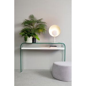 Consolle 2 Piani Legno Bianco Moderna da Interno 110x35 - SARA