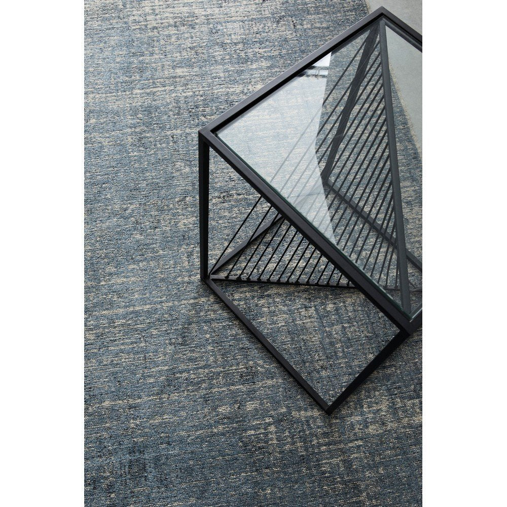 Tappeto Viscosa Blu Industriale da Interni 160x230 - SANCHEZ