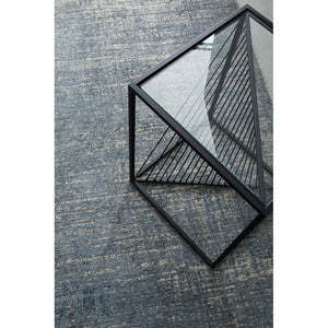 Tappeto Viscosa Blu Industriale da Interni 160x230 - SANCHEZ