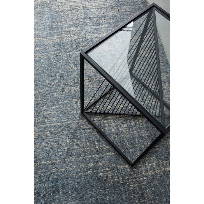 Tappeto Viscosa Blu Industriale da Interni 160x230 - SANCHEZ