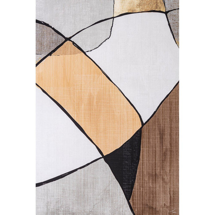 Dipinto Astratto Tela Multicolore Moderno da Parete 60x80 - SANA