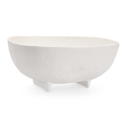 Ciotola Decorativa Bianco Stile Moderno da Interno 16,5x17 - SAKI