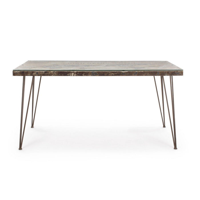 Tavolo Legno Grigio Industriale da Interno 160x90 - RYDER