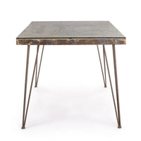 Tavolo Legno Grigio Industriale da Interno 160x90 - RYDER