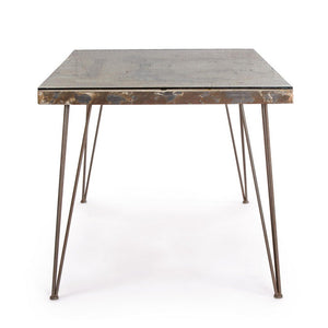 Tavolo Legno Grigio Industriale da Interno 160x90 - RYDER