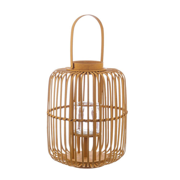 Set 2 Lanterne Metallo Marrone Stile Boho da Esterno - RUSSELL