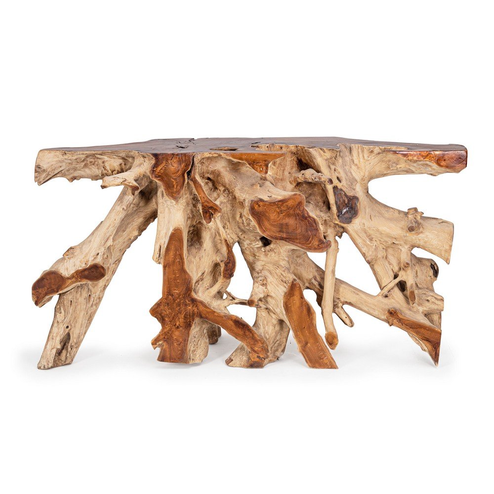 Consolle in Radice di Teak Marrone Rustica da Interno - ROSE