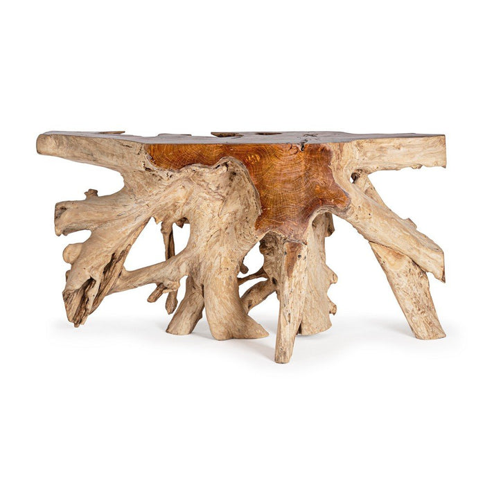 Consolle in Radice di Teak Marrone Rustica da Interno - ROSE
