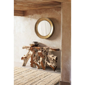 Consolle in Radice di Teak Marrone Rustica da Interno - ROSE