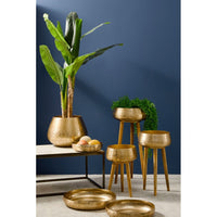 Vassoio Metallo Oro Moderno da Interni - ROMAN