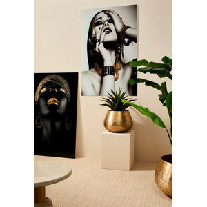 Porta Vaso Metallo Oro Moderno da Interno - ROMAN