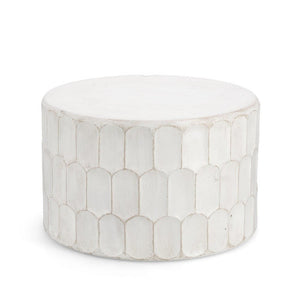 Tavolino Legno Bianco Boho da Interno 66 cm - ROAM