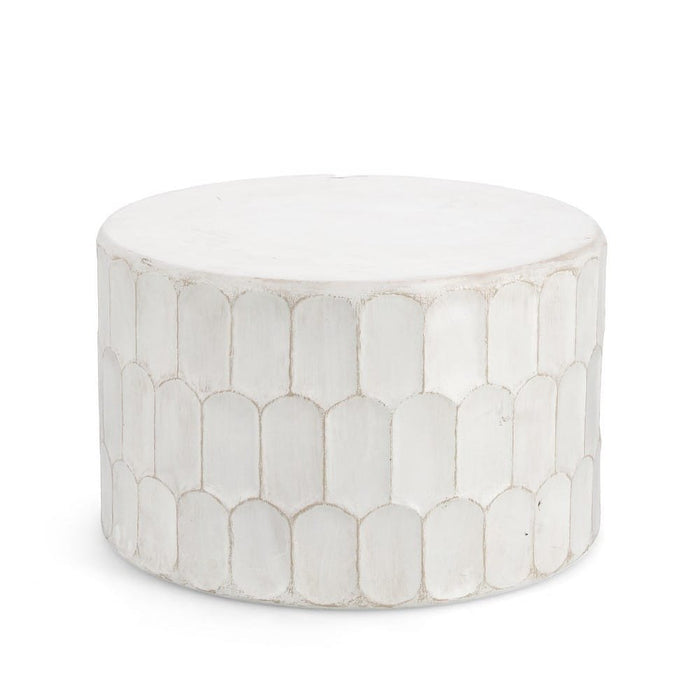 Tavolino Legno Bianco Boho da Interno 66 cm - ROAM