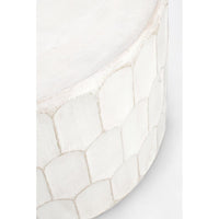 Tavolino Legno Bianco Boho da Interno 66 cm - ROAM