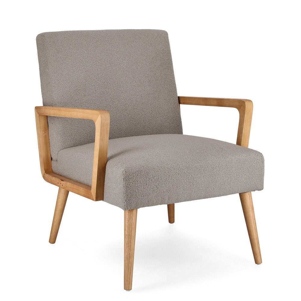 Poltrona Tessuto Grigio Scuro Scandinavo da Interno - RENEE Colore: Grigio scuro