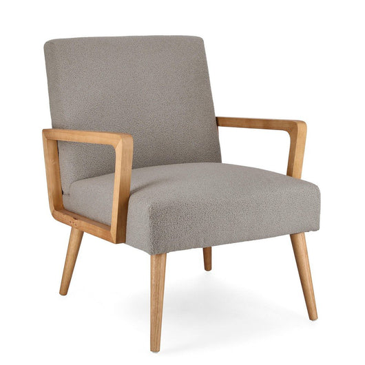 Poltrona Tessuto Grigio Scuro Scandinavo da Interno - RENEE Colore: Grigio scuro