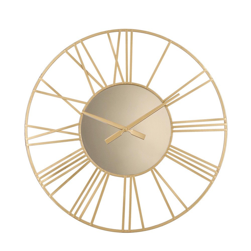 Orologio da Parete Acciaio Oro Moderno 60 cm - REGALITÀ