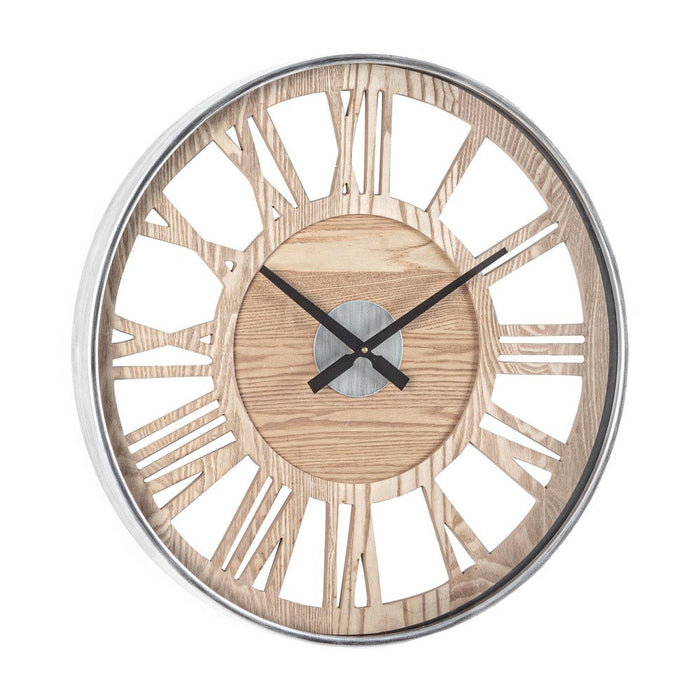 Orologio da Parete Legno Nero Industriale 60 cm - REGALITÀ