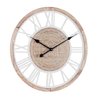 Orologio Parete Legno Naturale Boho da Interno 60 cm - REGALITÀ
